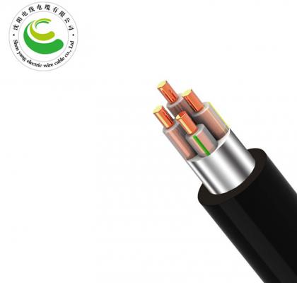 4芯 ZR-VV22  4*1.5mm²--4*240mm² 铜芯电缆 阻燃铜芯聚乙烯绝缘聚氯乙烯护套钢带铠装电力电缆
