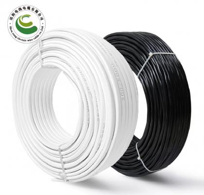 ZR-RVV-300/500V-2*2.5mm² -国标铜芯阻燃软护套线-95米/捆-白色  0.5mm²-6mm²