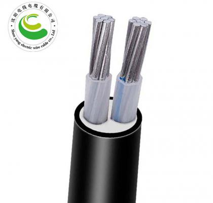 2芯  VLV  2*10mm²--2*35mm² 阻燃铝芯聚乙烯绝缘聚氯乙烯护套电力电缆 铝芯电力电缆