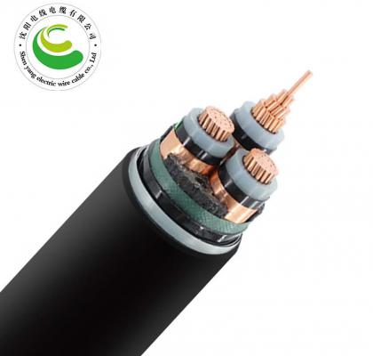 ZR-YJV22-8.7/15KV-3*35mm²-500mm² 国标铜芯阻燃铠装高压电力电缆 1米