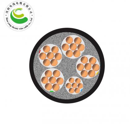 4+1芯  ZR-VV  4*10+1*6mm²--4*300+1*150mm² 铜芯电缆 阻燃铜芯聚氯乙烯绝缘聚氯乙烯护套电力电缆
