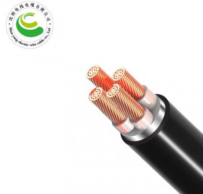 4芯（多芯） ZR-VV22  4*1.5mm²--4*240mm² 铜芯电缆 阻燃铜芯聚乙烯绝缘聚氯乙烯护套钢带铠装电力电缆