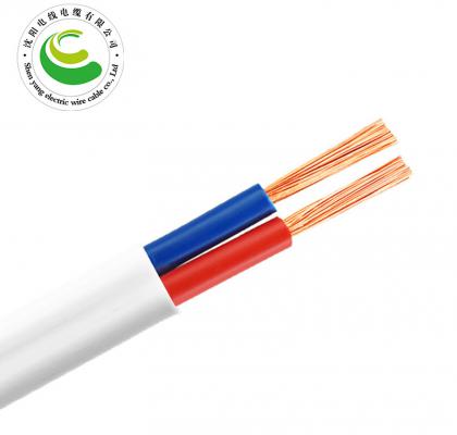 ZR-RVV 2芯  2*0.5mm²--2*6mm² 铜芯聚氯乙烯绝缘聚乙烯护套软电线 国标铜芯低压电缆