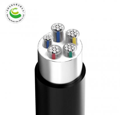 4芯  ZR-YJLV22 4*10+1*6mm²--4*300+1*150mm²铝芯交联聚乙烯绝缘聚氯乙烯护套钢带铠装电力电缆