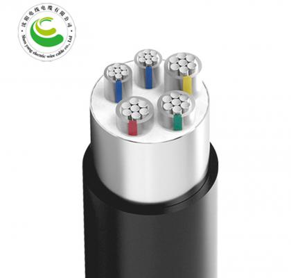 3+2芯  ZR-YJLV22 3*16+2*10mm²--3*300+2*150mm² 铝芯交联聚乙烯绝缘聚氯乙烯护套钢带铠装电力电缆