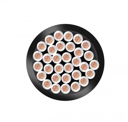 ZR-RVV 32芯  32*0.75mm²--32*1.0mm² 铜芯聚氯乙烯绝缘聚乙烯护套软电线 国标铜芯低压电缆
