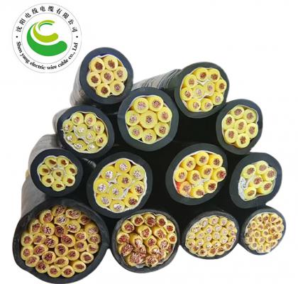 10芯  ZR-YJV 10*0.5mm²--10*2.5mm² 铜芯聚氯乙烯绝缘聚乙烯护套控制软电缆  铜芯电缆